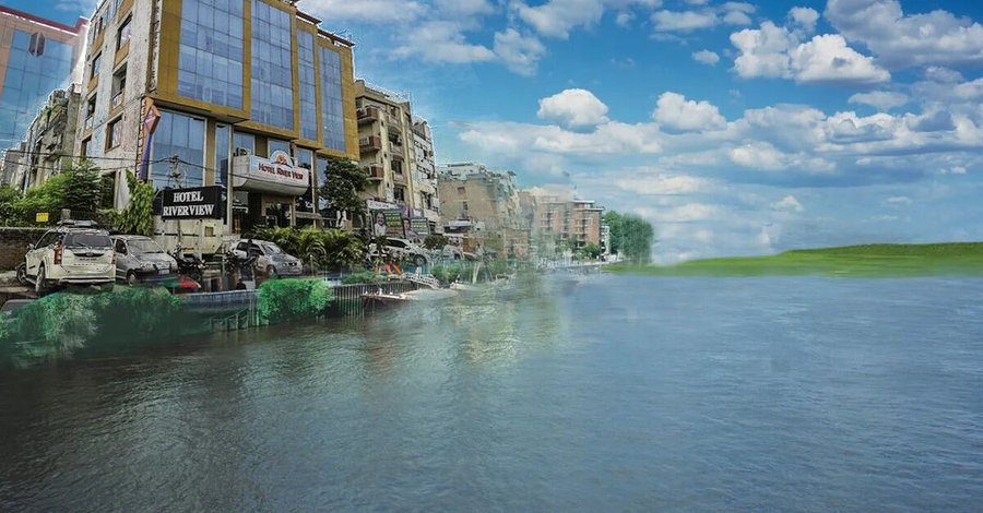 Location of Hotel Riverview - New Delhi