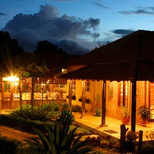 Recepção e restaurante