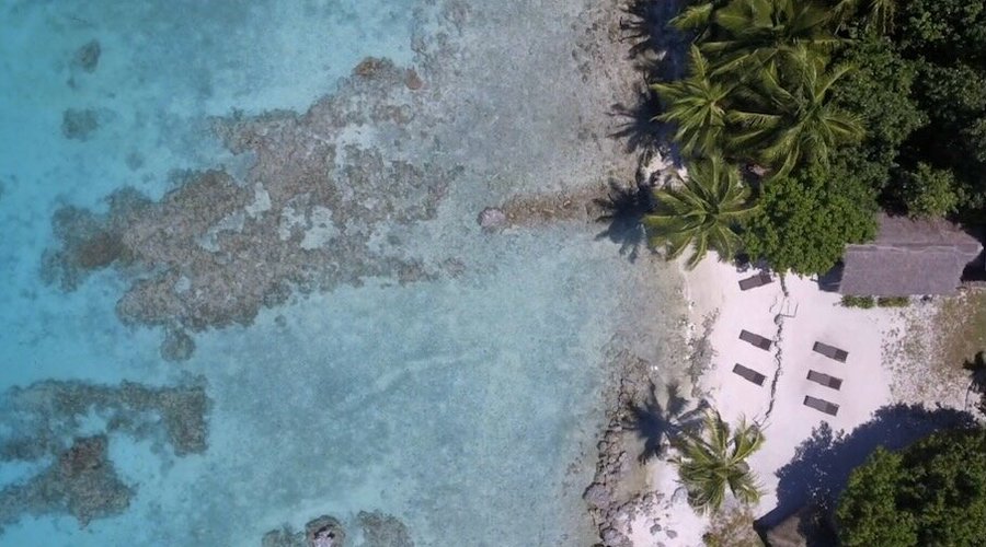 La plage du Coconut Lodge