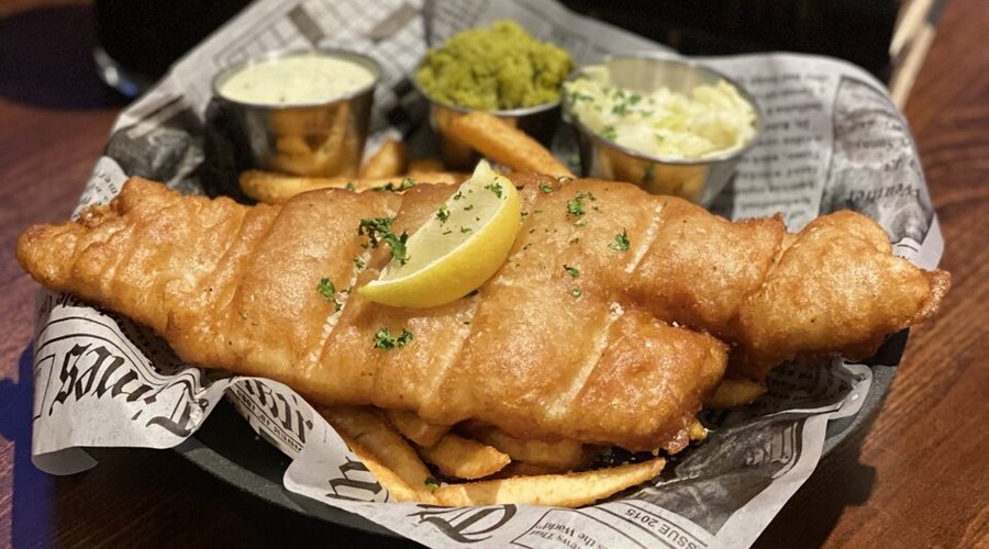 Fish & chips! A British staple. 