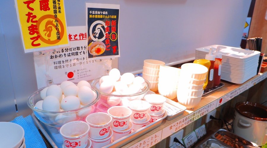 無料朝食バイキング