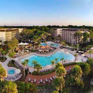 Aerial view of Omni Hilton Head Oceanfront Resort