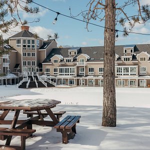 Beautiful view during the winter of Mount Ascutney Resort