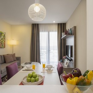 Living Room of One Bedroom Premier