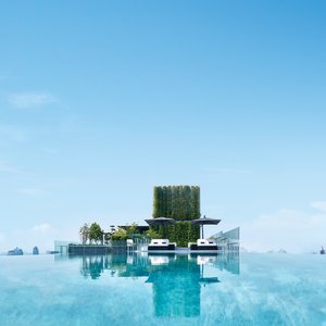 Pool For Suite Guests On Rooftop Hero Panoshot