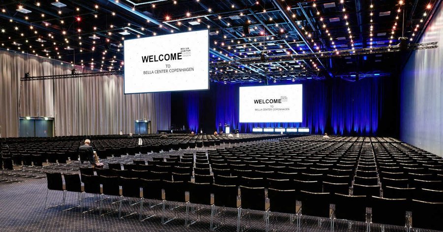 Hall A in bella Center Copenhagen is a black box