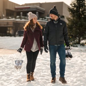 Couple On Mirror Lake