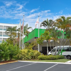 Hotel exterior, main entrance and local shuttle