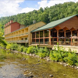 River Terrace Resort overlooking a river