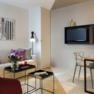 Living Room of 1-Bedroom Apartment