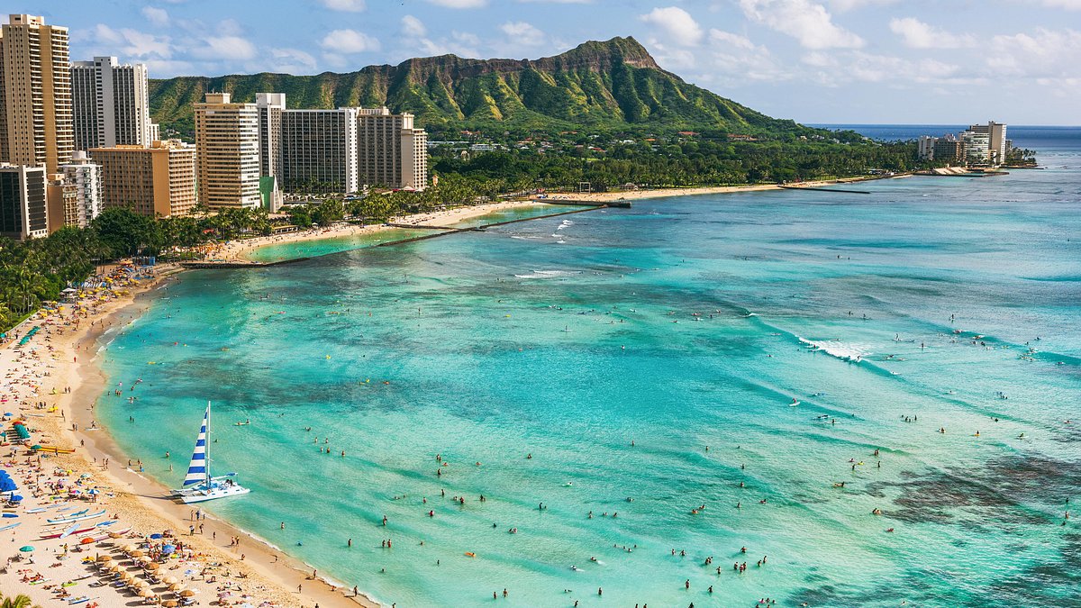 Waikiki Beach in Honolulu, Hawaii