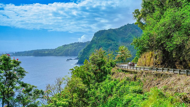 The Road to Hana scenic drive in Maui, Hawaii