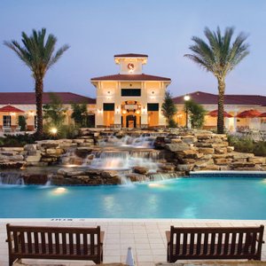 Orange Lake Exchange and pool view.