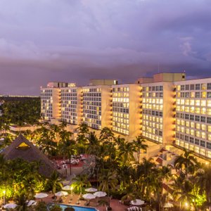 Beach side facade