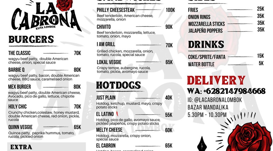 LA CABRONA RESTAURANT, Kuta - Menu, Prices & Restaurant Reviews - Tripadvisor