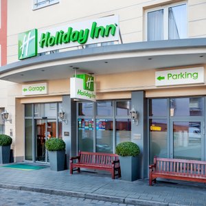 The centrally located hotel, offering useful basement parking.