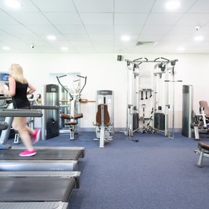Hotel gym for guests to use