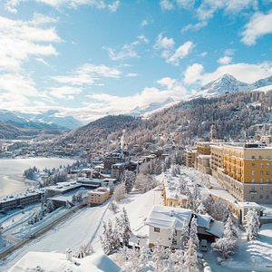 Kulm Hotel St. Moritz Exterior Winter