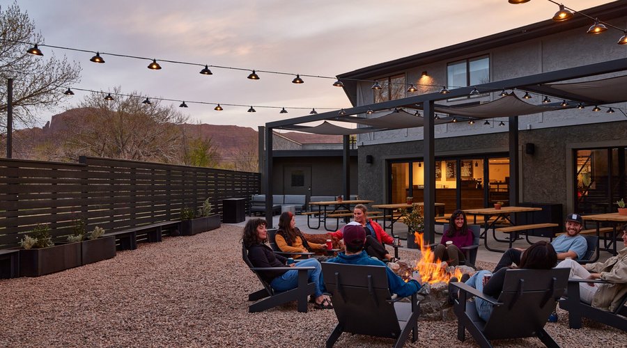 Outdoor patio and fire pit
