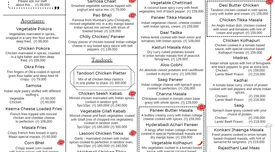 Daily Menu