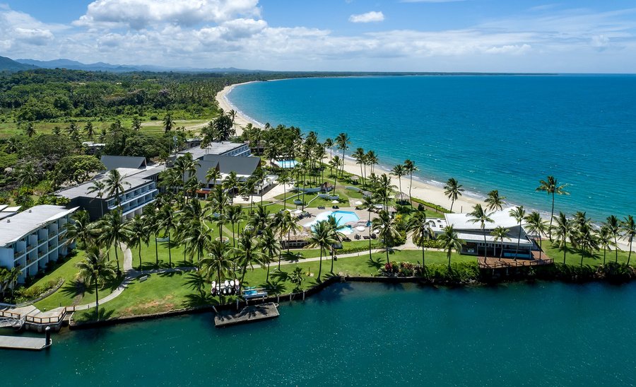 Aerial of the resort