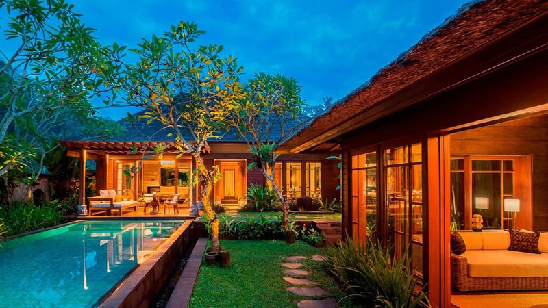 Villa pool at Mandapa, a Ritz -Carlton Reserve