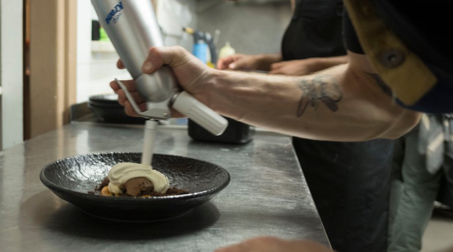 Foto del menú degustación a 4 manos