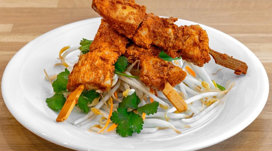 Brochettes de poulet au saté