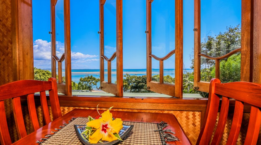 Ocean view from the Tree House Bungalow