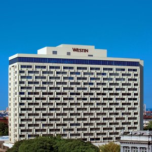 The Westin Zagreb, daytime skyline