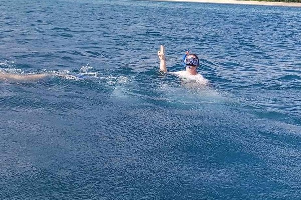 Swimming with Manyarays from May to July