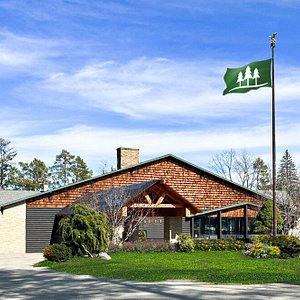 Welcome to The Lodge at Schroon Lake!  It all starts here at the Main Hotel, one of the many buildings spread across 36 acres.  The Main Hotel has 69 of our 116 accommodations,  The Bevy Restaurant and Bar, Indoor Pool and Hot Tub, Game Room, and Fitness Center.