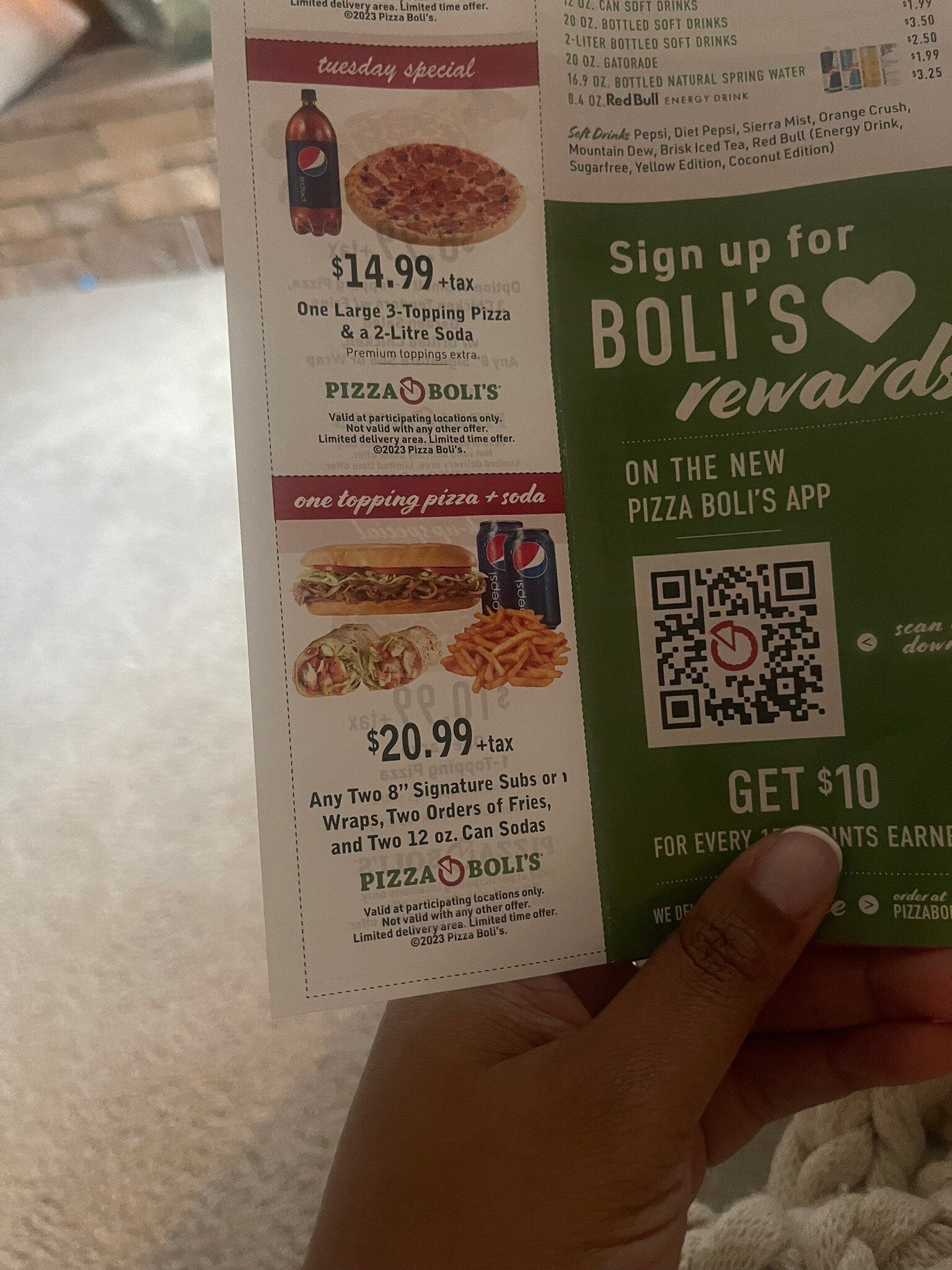 Pizza boli's coupons hotsell