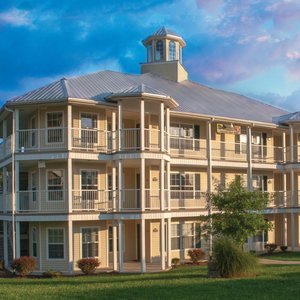 Exterior view of property building.