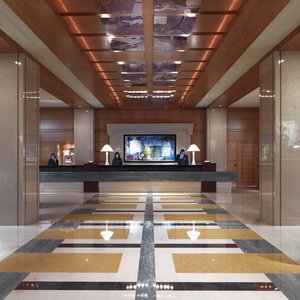 Lobby View, Mandarin Oriental, Boston