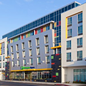 Hotel Front Exterior along Burbank Blvd