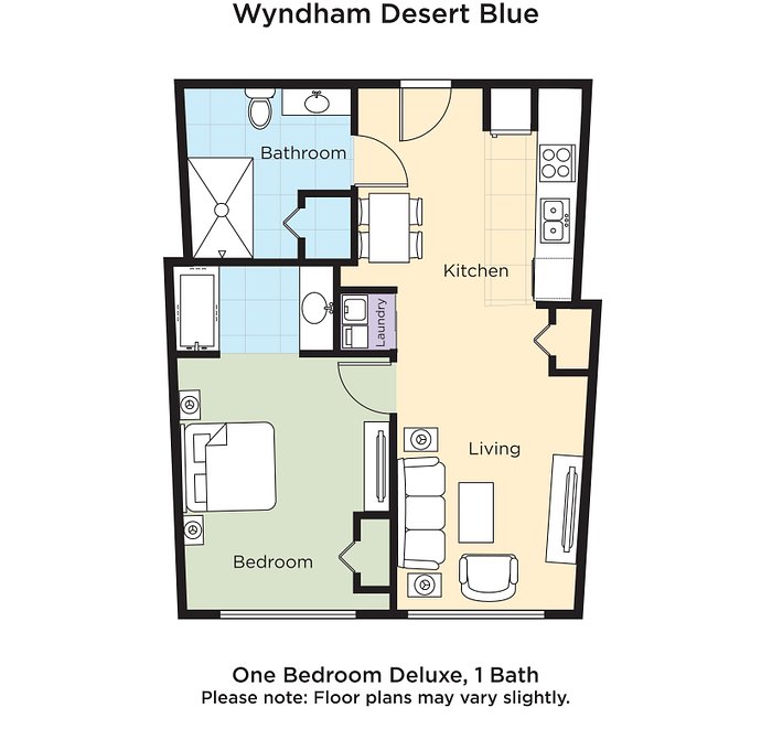 Club Wyndham Desert Blue Rooms