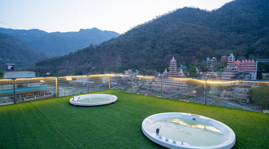 Best Ganga View Hotel In Rishikesh With An Open Air Jaccuzi