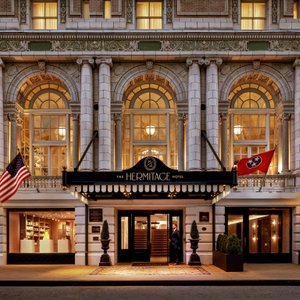 Entrance to The Hermitage Hotel.