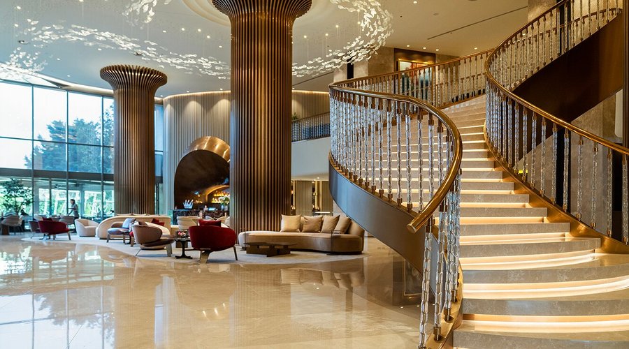 Lobby iconic stairs