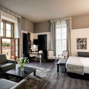 Barceló Brno Palace in Brno, image may contain: Indoors, Floor, Foyer, Building