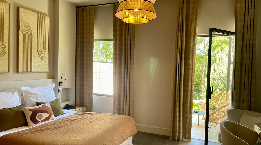 Une chambre de la batisse "Les Terrasses" 