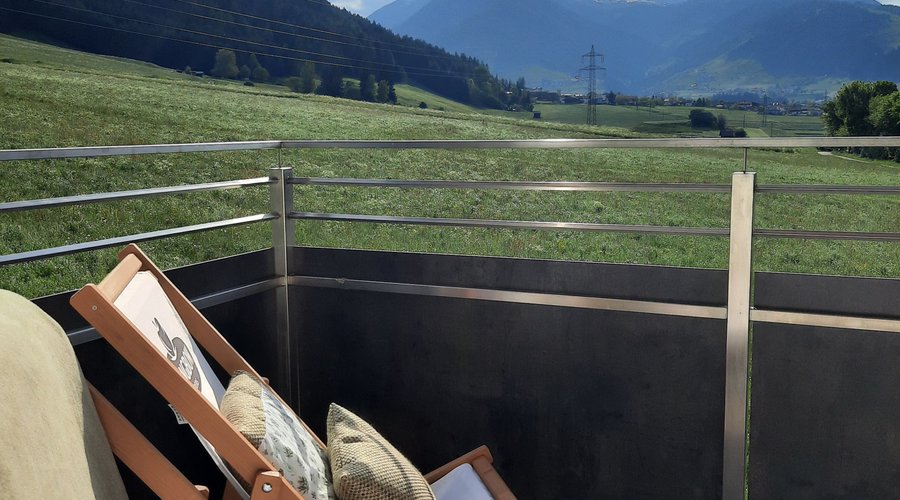 Terrasse mit rundum Bergblick