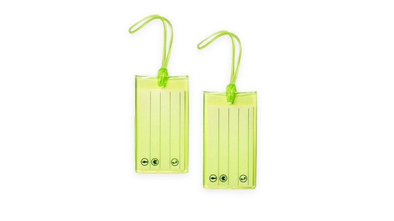 Open Story 2pk Jelly Luggage Tag