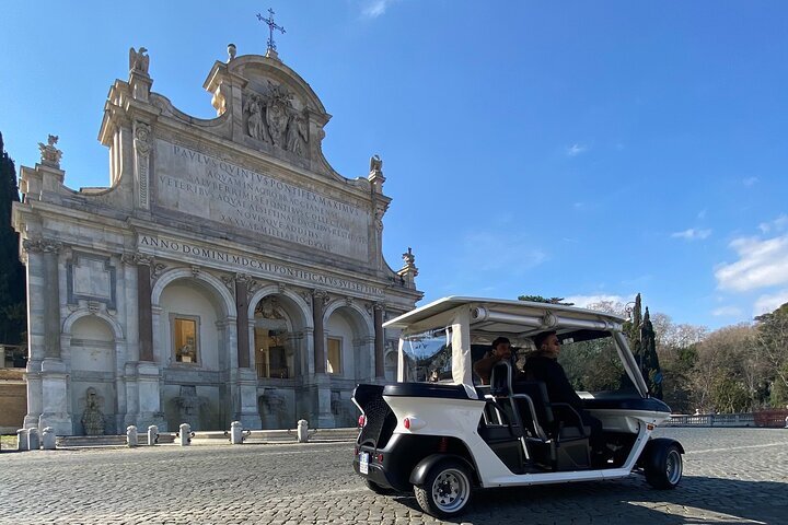 Rome: Appian Way Golf Cart Charter with Driver