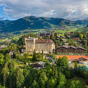Gstaad Palace during summer