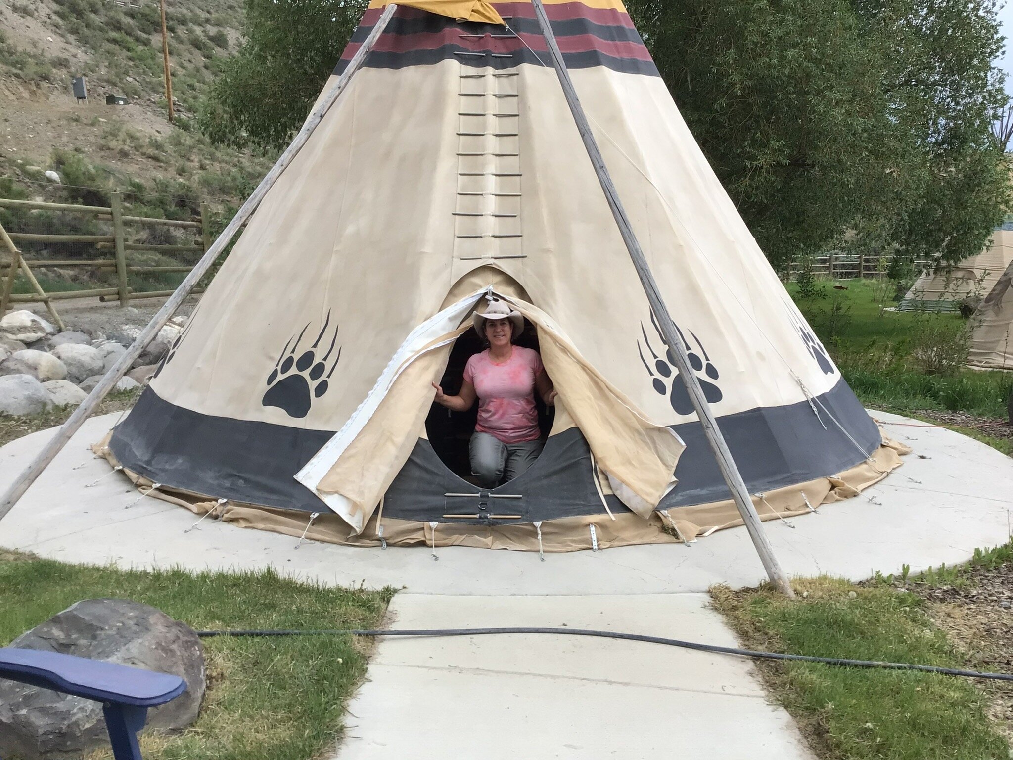 Teepee camping near outlet me