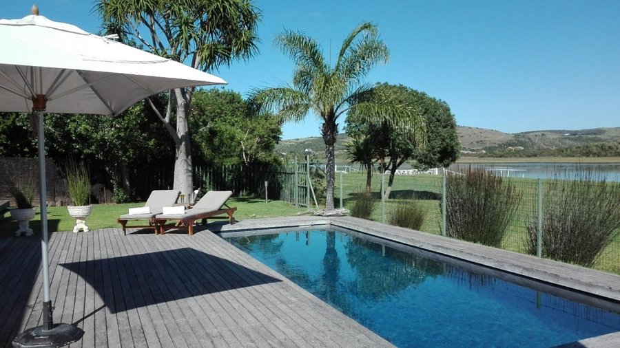 Pool deck views .