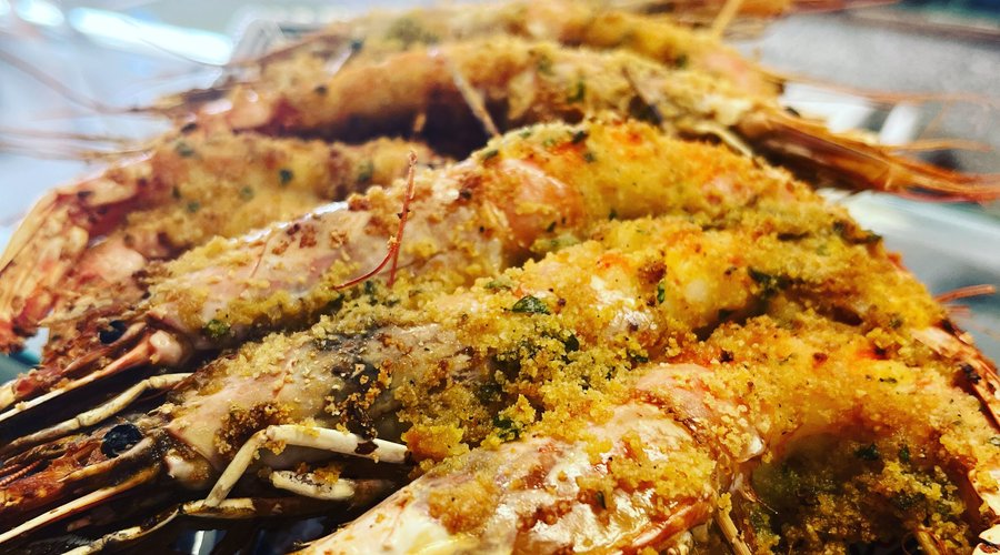 Spiedo di gamberoni all’arancia 🍊🦐