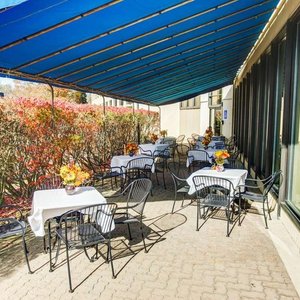 Relax on the hotel patio